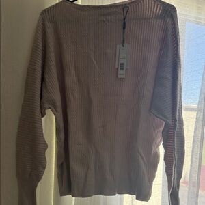 T Tahari Light Pink Knit Top
